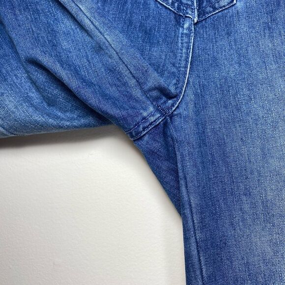 ULLA JOHNSON Alex Lace Up Mid Rise Ankle Length Jeans Medium Wash Sz 2 - Picture 6 of 15